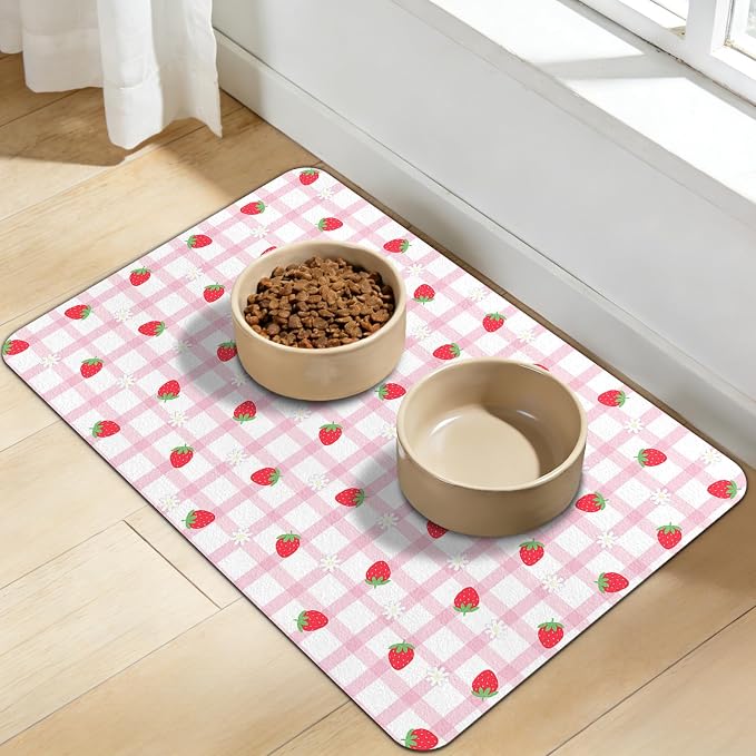 Dog Food Mat for Bowls, Absorbent Quick Dry Dog Cat Mats for Food and Water - Image 9
