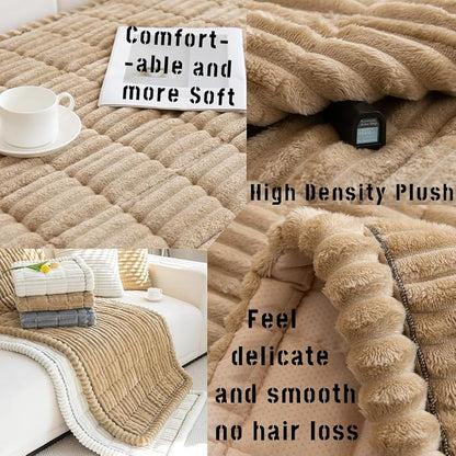 Sofa Cover Fuzzy Couch Cover for Pet, Couch Covers for Dogs Washable Non-Slip - Image 3
