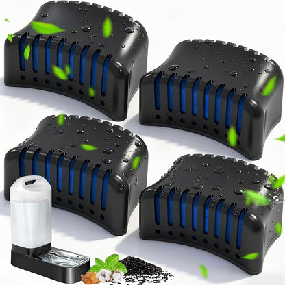 Dog Water Dispenser Filters Replacement, 4 Pack Gravity Pet Water Bowl Filters by lesotcbrand