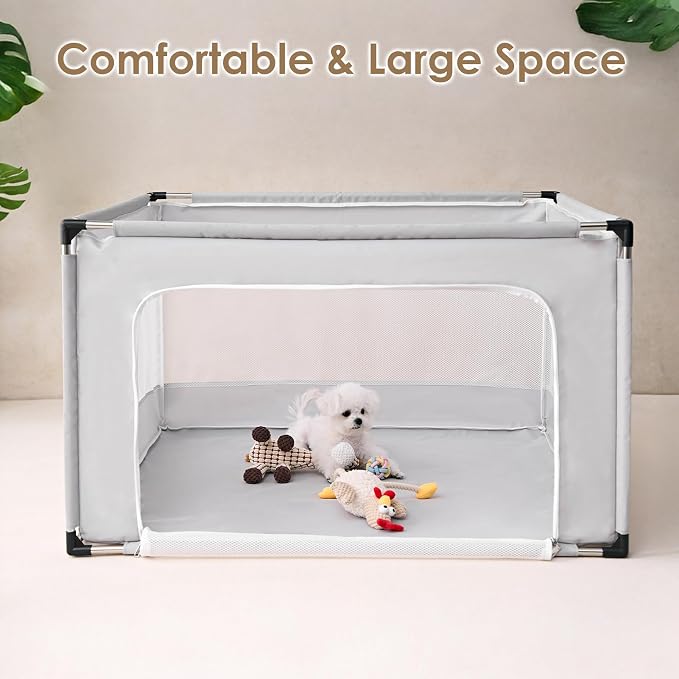 EHEYCIGA 42x42x26 Inches Puppy Playpen Without Top Cover - Image 6