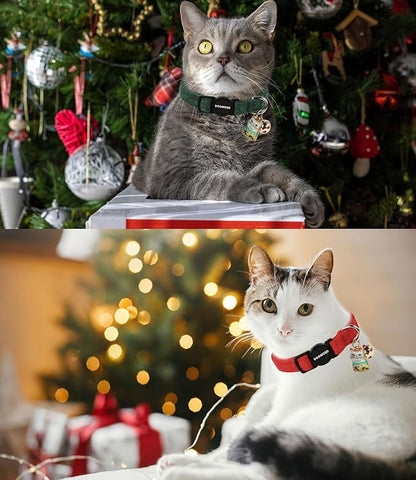 Cat Collar, 2 Pack Holiday Cat Collars Breakaway - Image 5