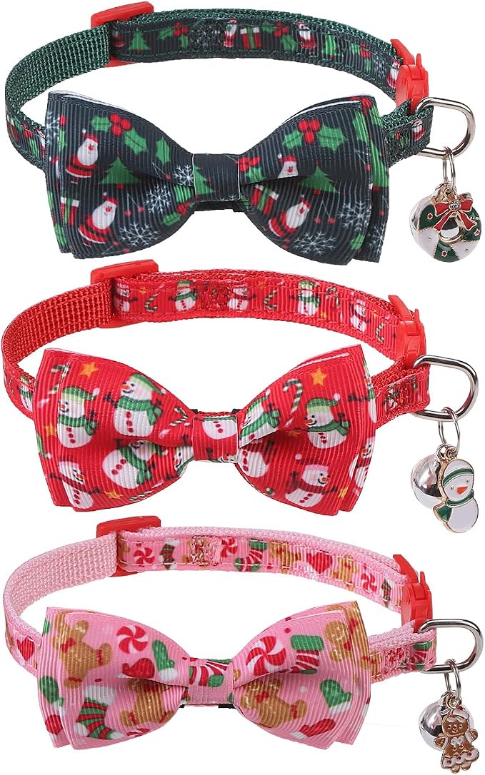 SCENEREAL Christmas Cat Collar Breakaway by SCENEREAL