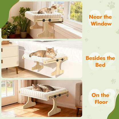 Cat Perch for Window XiaZ Cats Hammock Indoor Cat Bed for Window Adjustable - Image 3