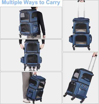 Double-Compartment Pet Carrier Backpack - Image 4