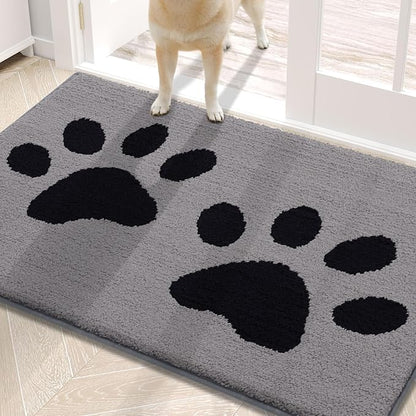 Buganda Dog Door Mat for Muddy Paws, Absorbent Dirt Trapper Washable Indoor by Buganda