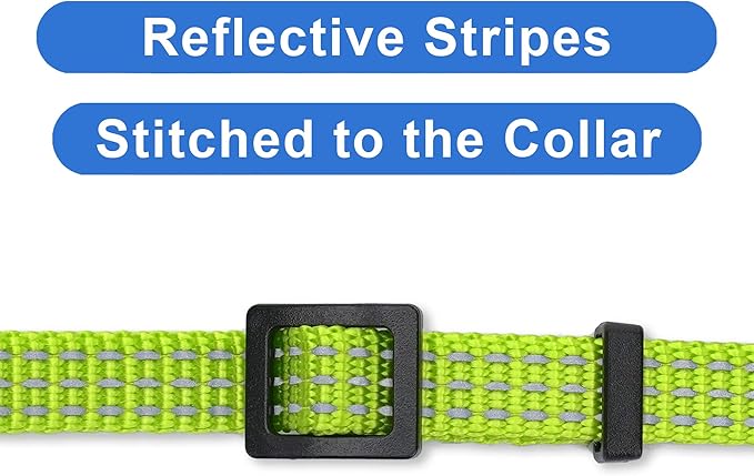 Pawtitas Reflective Green Cat Collar - Image 4