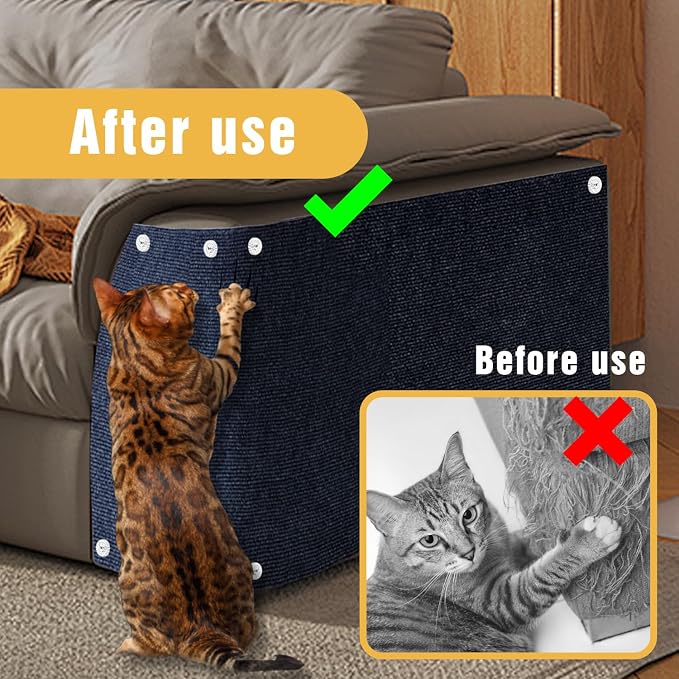 Cat Scratch Mat, Couch Protector from Cats Claw, Indoor Furniture Protector - Image 5