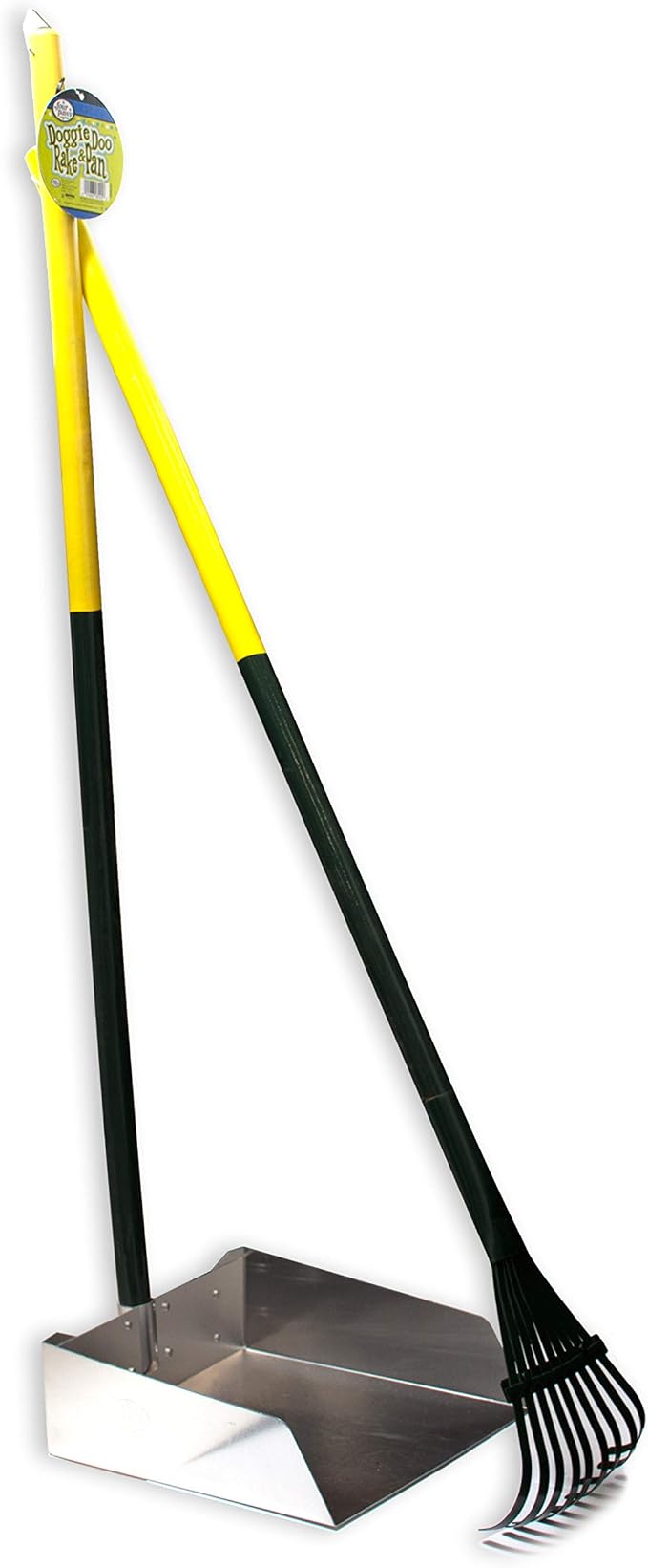 Four Paws Stainless Steel Long-Handled Dog Pooper Scooper Rake & Pan 2 Piece Set - Image 5