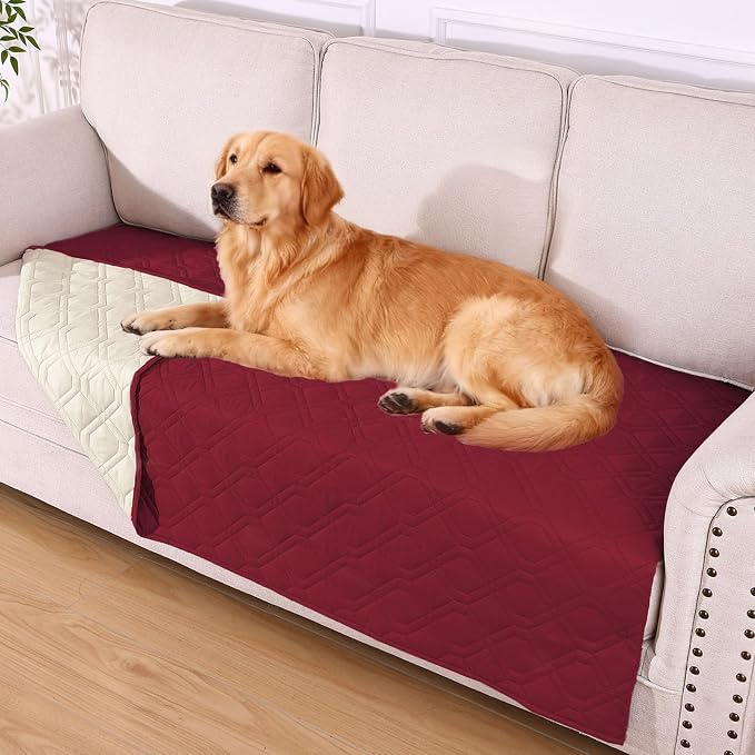 hyha Waterproof Dog Bed Blanket, Soft Pet Blankets, Waterproof Couch Cover by hyha
