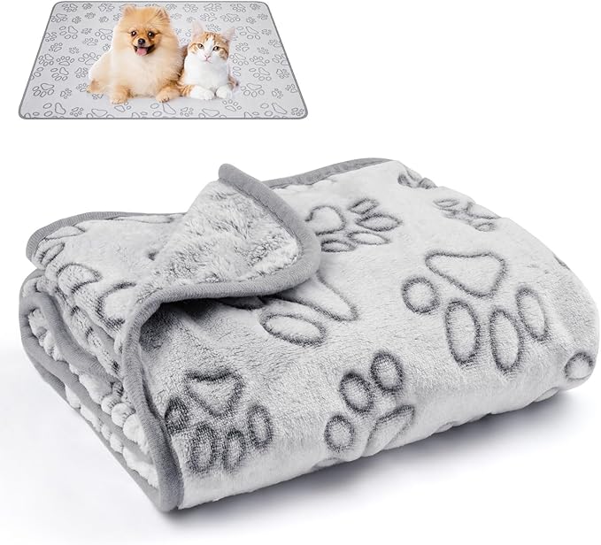 Dog Blankets for Small, Medium Dogs, Puppy Blanket Washable, Dogs Essentials by Unknown