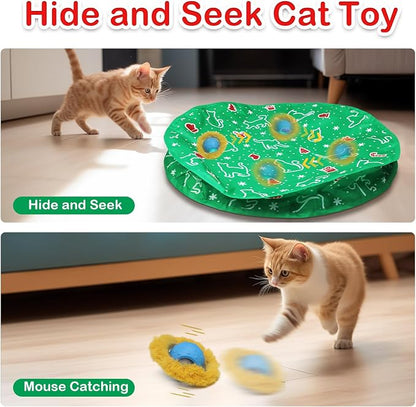 Interactive Cat Toys Ball Fast Rolling in Pocket, Motion Activate Chirping Cat - Image 8