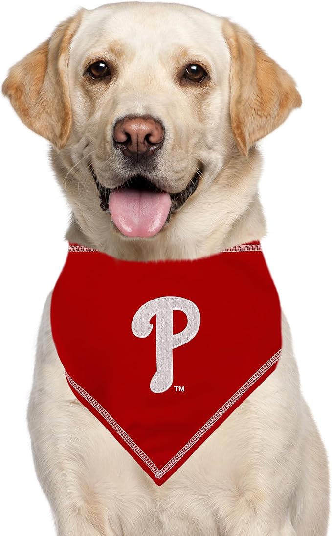 Pets First MLB Philadelphia Phillies TIE Bandana, Large/X-Large. Dog Bandana - Image 5