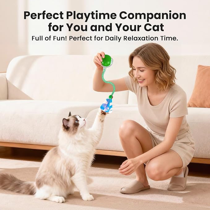 Rocfish Interactive Cat Toy for Indoor Cat, Smart Automatic Cat Chase Ball Toy - Image 8