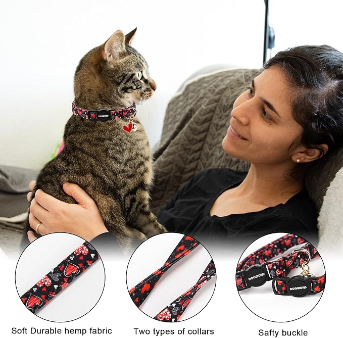 Cat Collar, 2 Pack Cat Collars Breakaway - Image 2