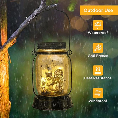 kyoryuger Squirrel Gifts for Women/Men Squirrel Solar Lanterns Mom Birthday - Image 4