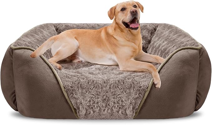 INVENHO XX-Large Dog Bed Rectangle Washable Orthopedic Soft Calming Sleeping by INVENHO