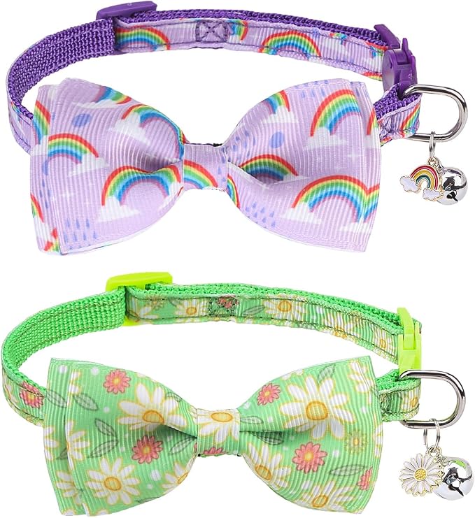 SCENEREAL Cat Collar with Bells, Safety Kitten Collar by SCENEREAL