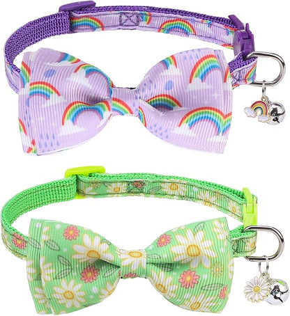 SCENEREAL Cat Collar with Bells, Safety Kitten Collar by SCENEREAL