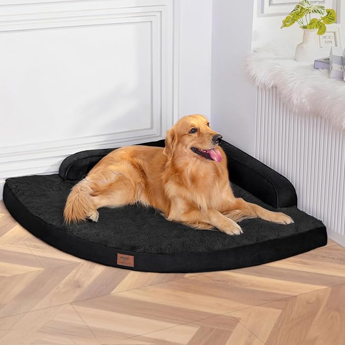 Large Dog Bed - XL Orthopedic Egg-Crate Memory Foam Dog Beds by Mekiy