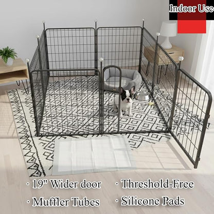 Puppy Playpen Indoor/Outdoor, 2 Add-On Panels Dog Pen Play Pen - Image 3