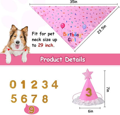 Dog Boy Girl Birthday Party Hat, Dog Birthday Party Supplies, Doggie Birthday - Image 3