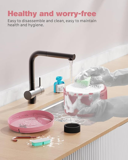 Pink Cat Water Fountain:108oz/3.2L Cat Fountain Super Silent Pet Water Fountain - Image 9