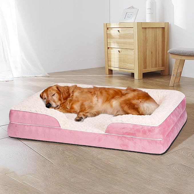 Orthopedic Dog Bed for Large Medium Sized, Washable Memory Foam Large Dog Bed - Image 8