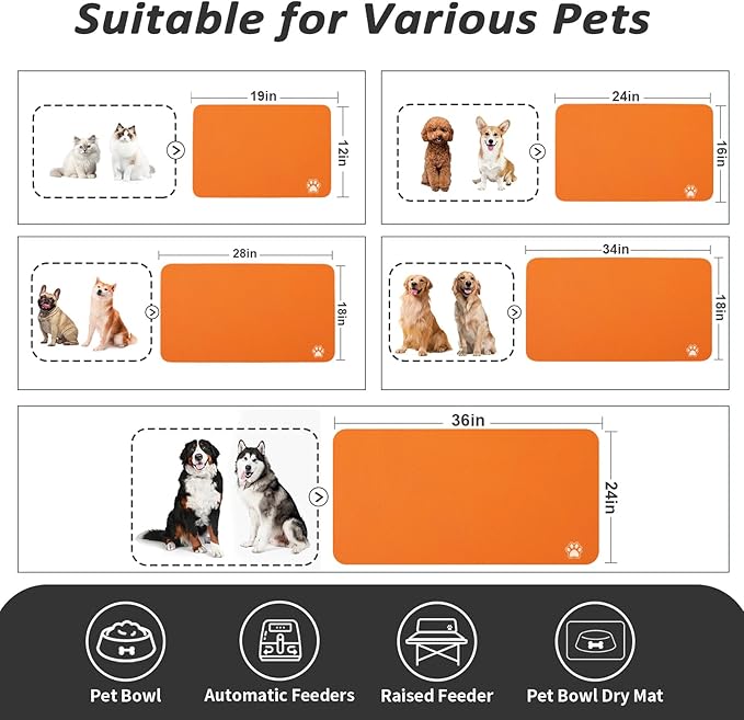 Dog Food Mat - Absorbent Cat Mat - Image 4