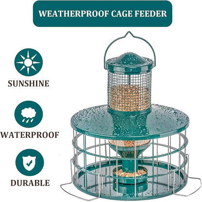 Upgraded Caged Bird Feeders Squirrel-Proof, Flexible Adjustment of Grille Size - Image 3