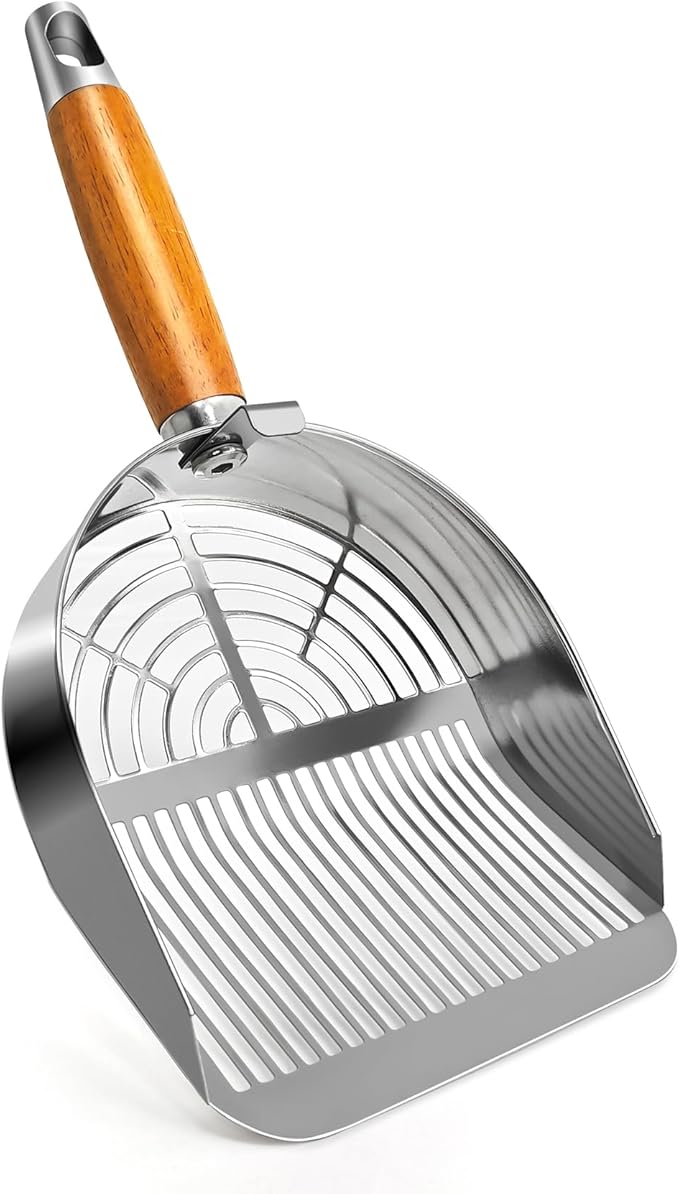 Cat Litter Scoop, Litter Scooper, Metal Cat Litter Scoop, Stainless Steel Cat by LIHOOOOM