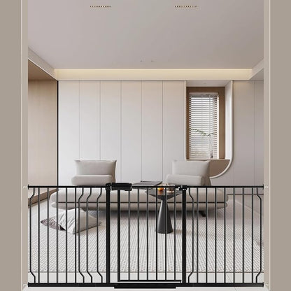 WAOWAO Baby Gate 62.20-71.26" Extra Wide Pressure Mounted Walk Through Swing by WAOWAOBABYSAFETYPRODUCTS