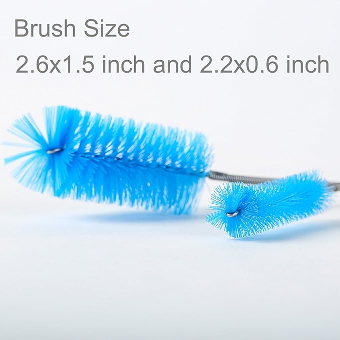 Aquarium Filter Brush Set, Flexible Double Ended Bristles Hose Pipe Cleaner - Image 2