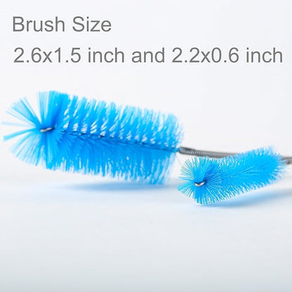 Aquarium Filter Brush Set, Flexible Double Ended Bristles Hose Pipe Cleaner - Image 2