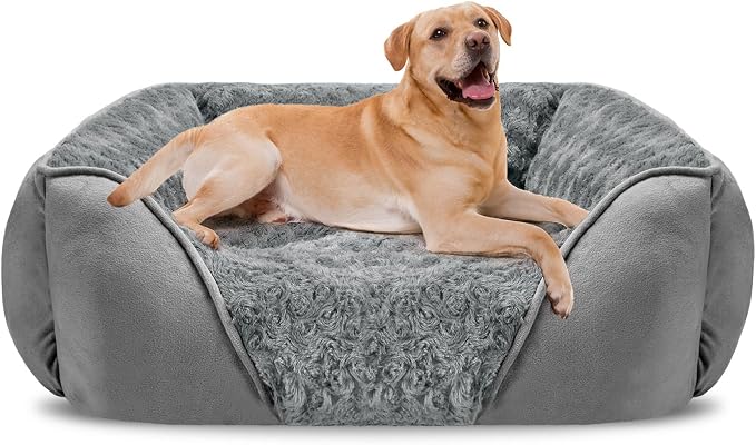 INVENHO XX-Large Dog Bed Rectangle Washable Orthopedic Soft Calming Sleeping by INVENHO