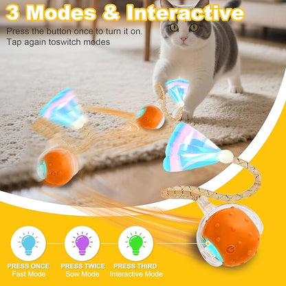 Interactive Cat Toys Ball for Indoor Cats, Automatic Cat Toy - Image 2