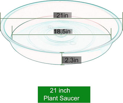 2 Pack of 20 21 inch Plant Saucer Round, Deep Plant Saucers - Image 2