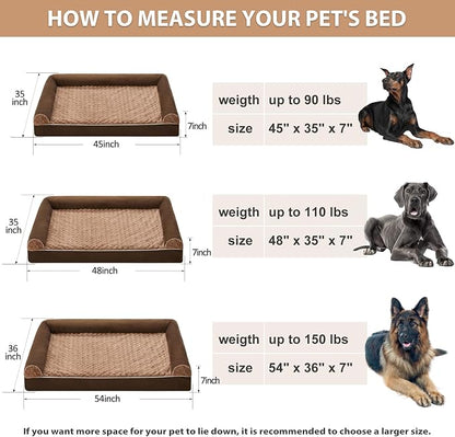 BFPETHOME Dog Beds for Large Dogs, Orthopedic Dog Bed for Medium Large Dogs - Image 6