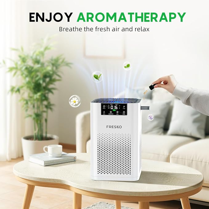 FRESKO Small Air Purifier for Home, HEPA Air Purifiers for Pet Hair, Quiet Air - Image 6