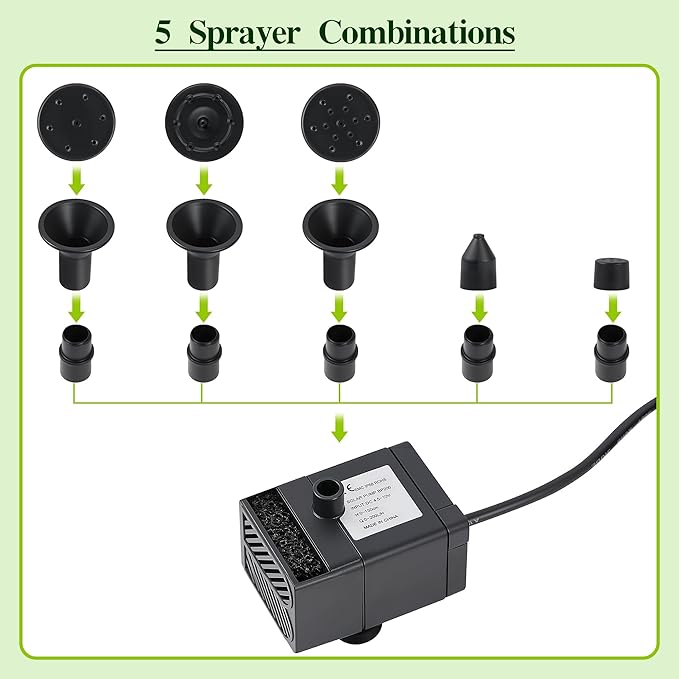 Solar Water Fountain for Bird Bath Solar Water Pump - Image 3