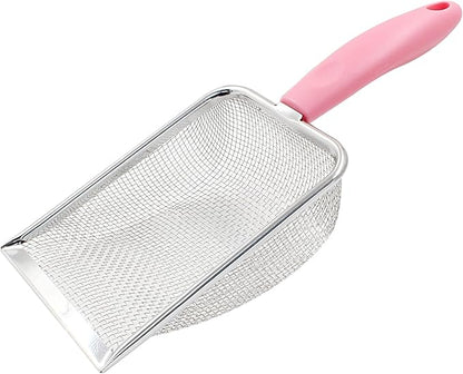Hordion Cat Litter Scoop Stainless Steel Mesh Scooper, 2mm Mesh Non-Stick by Hordion