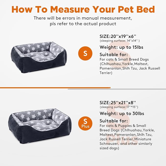 GASUR Small Dog Beds Small Size Dogs, Rectangle Washable Dog Bed, Orthopedic - Image 6