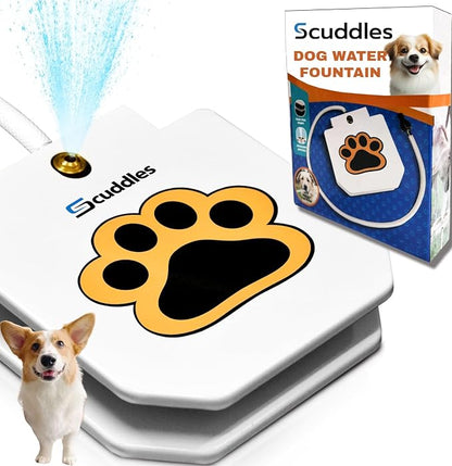 Scuddles Outdoor Dog Water Fountain – Step-On Dog Sprinkler Toy by Scuddles