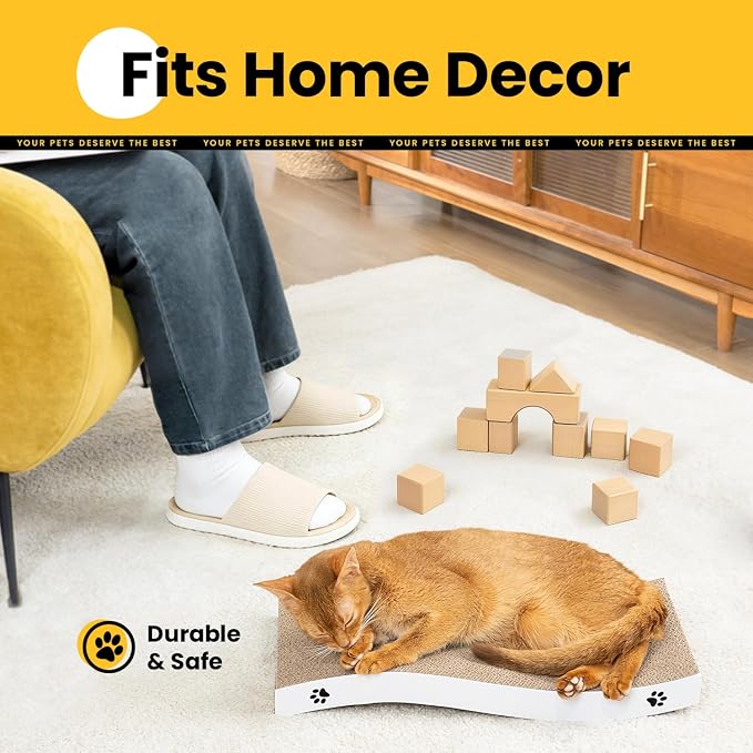 Cat Scratcher, Durable Scratch Pad, Corrugated Cardboard Scratching Board - Image 8