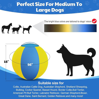 Happypaw 18'' Herding Ball for Dogs – Enhanced Chew Resistance & Heavy-Duty - Image 4