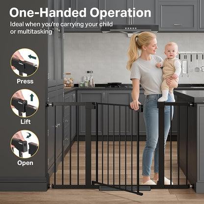 Cumbor 2 Pack 29.7"-51.5" Extra Wide Baby Gate - Image 8