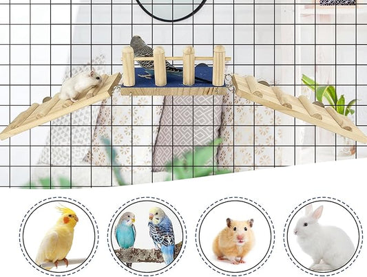 FlidRunest Bird Toy, Parrot Perch Platform - Image 2