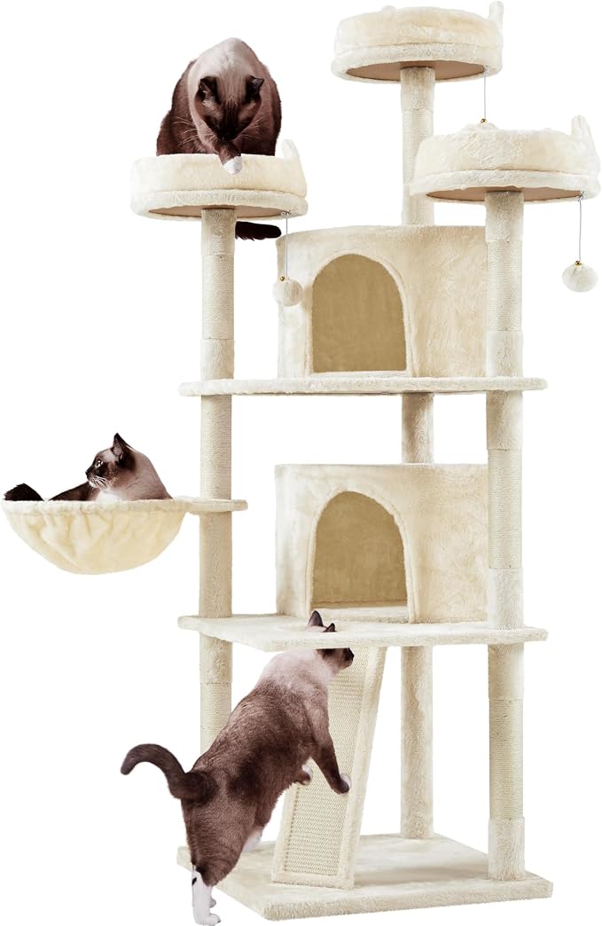 Yaheetech 68.5in Cat Tree Multi-Level Cat Tower by Yaheetech