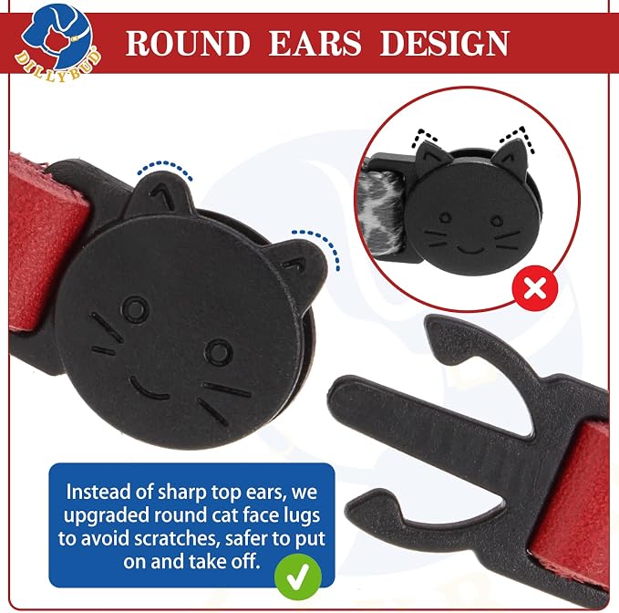 Leather Personalized Breakaway Cat Collar - Image 8