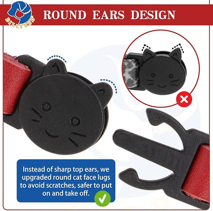 Leather Personalized Breakaway Cat Collar - Image 8