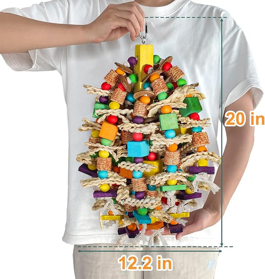 Medium Large Parrot Toys 20in Chewable Bird Toy - Image 2